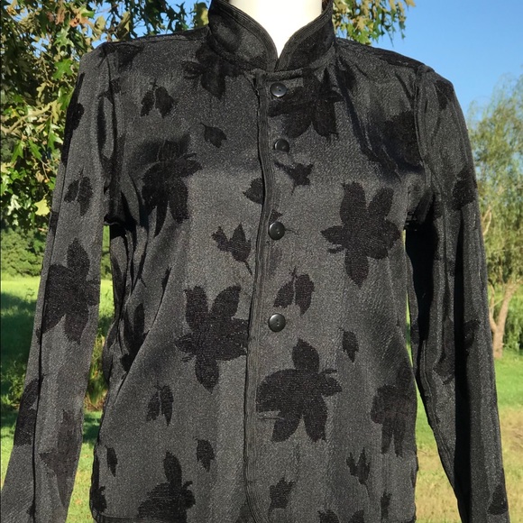 Coldwater Creek Reversible Tapestry Jacket - Picture 2 of 8